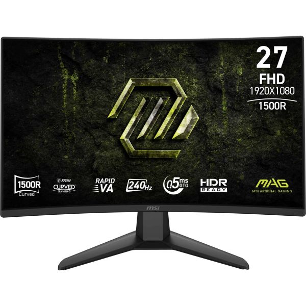 MSI MAG 274CF X24 computer monitor 68,6 cm (27") 1920 x 1080 Pixels Full HD Zwart (9S6-3CF51T-001)