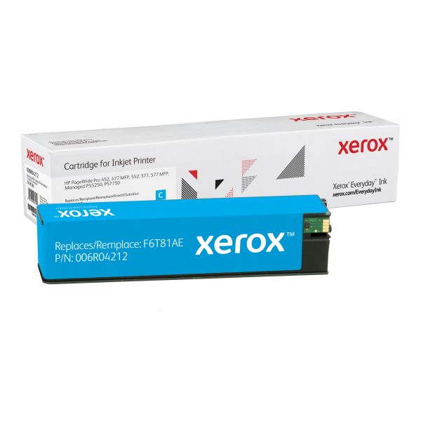 Everyday Cyaan Cartridge vervangt de HP F6T81AE, Hoog rendement (006R04212) (006R04212) Everyday Cyaan Cartridge vervangt de HP F6T81AE, Hoog rendement (006R04212) (006R04212)
