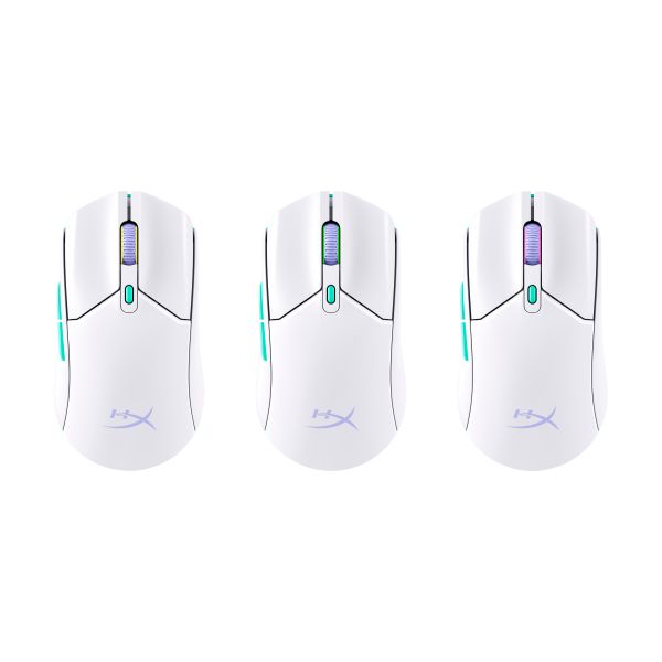 HyperX Pulsefire Haste 2 Core Wls - gaming muis (wit/grn/prs)