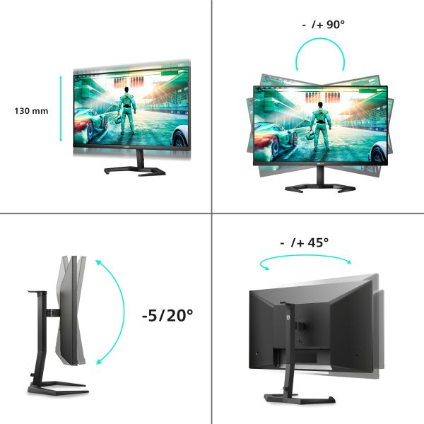 Philips Momentum 27M1N3200VA/00 computer monitor 68,6 cm (27") 1920 x 1080 Pixels Full HD LED Zwart (27M1N3200VA/00) Philips Momentum 27M1N3200VA/00 computer monitor 68,6 cm (27") 1920 x 1080 Pixels Full HD LED Zwart (27M1N3200VA/00)