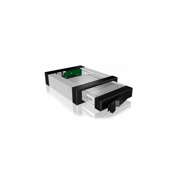 ICY BOX Carrier IB-129SSK-B HDD-behuizing Aluminium, Zwart 2.5/3.5" (99112)