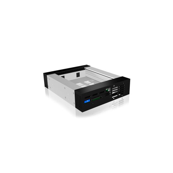 ICY BOX Carrier IB-129SSK-B HDD-behuizing Aluminium, Zwart 2.5/3.5" (99112)