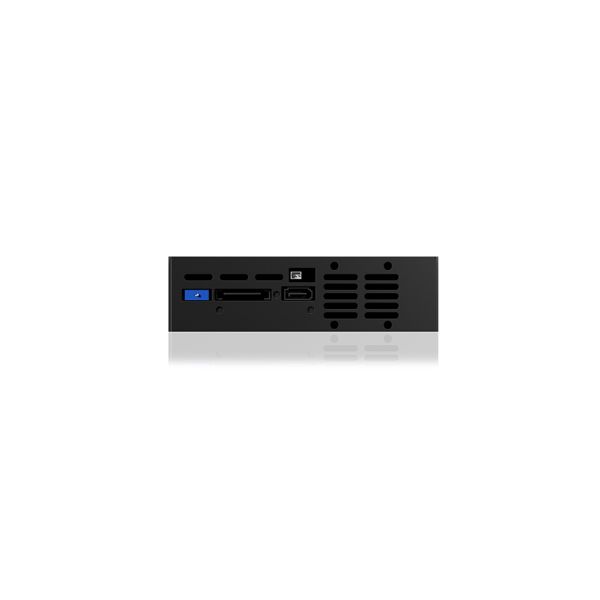 ICY BOX Carrier IB-129SSK-B HDD-behuizing Aluminium, Zwart 2.5/3.5" (99112)