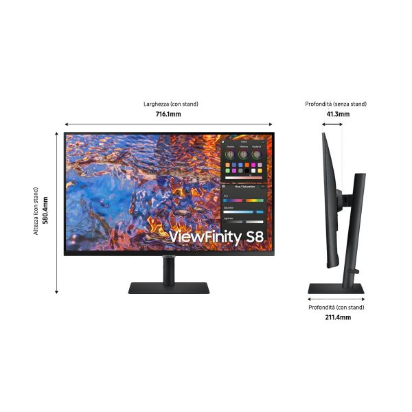 Samsung LS32B800PXU computer monitor 81,3 cm (32") 3840 x 2160 Pixels 4K Ultra HD LCD Zwart (LS32B800PXUXEN) Samsung LS32B800PXU computer monitor 81,3 cm (32") 3840 x 2160 Pixels 4K Ultra HD LCD Zwart (LS32B800PXUXEN)