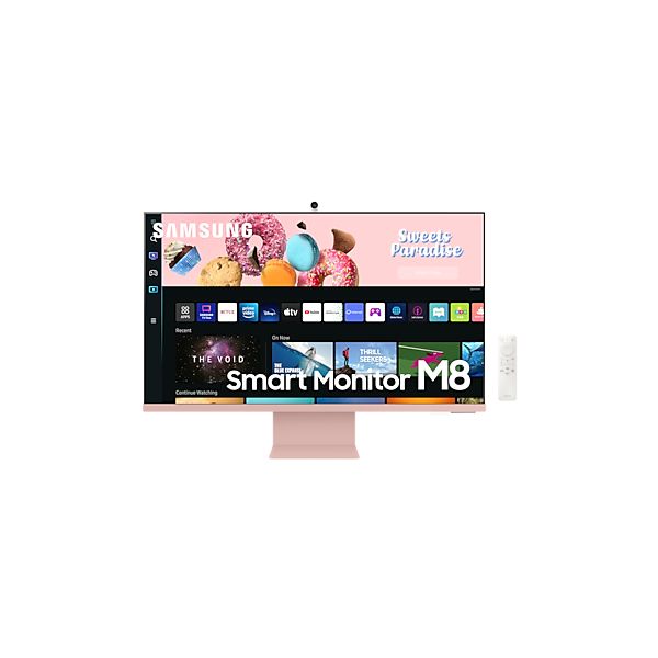 Samsung S32BM80PUU computer monitor 81,3 cm (32") 3840 x 2160 Pixels 4K Ultra HD LED Roze, Wit (LS32BM80PUUXEN)