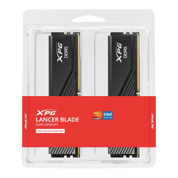 XPG LANCER BLADE DDR5 geheugenmodule 16 GB 2 x 8 GB 288-pin DIMM ECC (AX5U5600C468G-DTLABBK) XPG LANCER BLADE DDR5 geheugenmodule 16 GB 2 x 8 GB 288-pin DIMM ECC (AX5U5600C468G-DTLABBK)