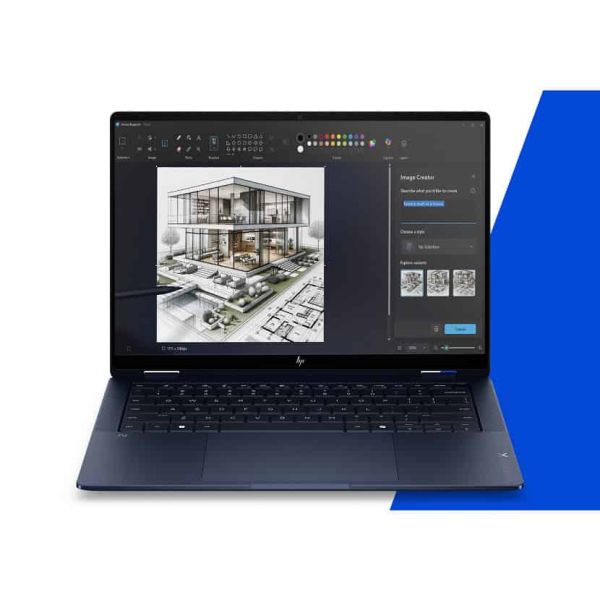 HP EBXFlG2i14AI X7 358H 14 32GB/1T LTE5G PC Intel X7358H- 14 WUXGAAGLEDUWVA TS- UMA- Webcam- 32GB LPDDR5X- 1.0TB SSD- be+BT- LTE 5G- 6CBatt- FPS- W11 Pro 64 NG3 Copilot+ PC Intel Core Ultra X7 Hybride (2-in-1) 35,6 cm (14") Touchscreen WUXGA LPDDR5x-SDRAM
