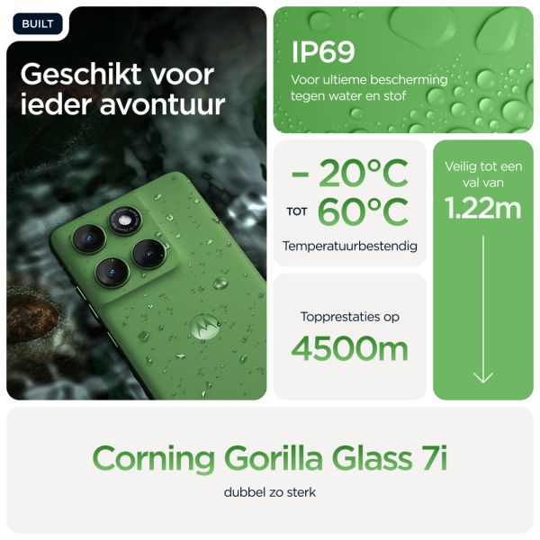 Motorola edge 60 16,9 cm (6.67") Dual SIM Android 15 5G USB Type-C 8 GB 256 GB 5200 mAh Groen (PB7H0003SE) Motorola edge 60 16,9 cm (6.67") Dual SIM Android 15 5G USB Type-C 8 GB 256 GB 5200 mAh Groen (PB7H0003SE)