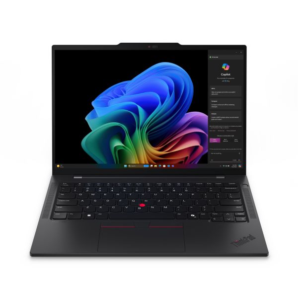 Lenovo ThinkPad T14s Gen 6 (Snapdragon) Copilot+ PC X1P-42-100 Laptop 35,6 cm (14") WUXGA 16 GB LPDDR5x-SDRAM 512 GB SSD Wi-Fi 7 (802.11be) Windows 11 Pro Hongaars Zwart (21N10026HV)