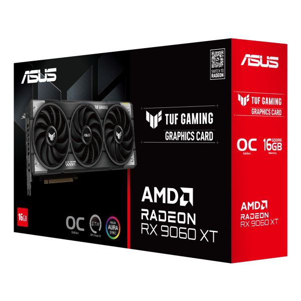 ASUS TUF Gaming TUF-RX9060XT-O16G-GAMING AMD Radeon RX 9060 XT 16 GB GDDR6 (90YV0LF0-M0NA00) ASUS TUF Gaming TUF-RX9060XT-O16G-GAMING AMD Radeon RX 9060 XT 16 GB GDDR6 (90YV0LF0-M0NA00)