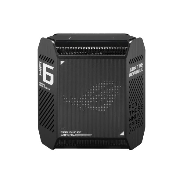 ASUS ROG Rapture GT6 AX10000 AiMesh 1 Pack Tri-band (2.4 GHz / 5 GHz / 5 GHz) Wi-Fi 6 (802.11ax) Zwart 4 Intern (GT6(B-1-PK)) ASUS ROG Rapture GT6 AX10000 AiMesh 1 Pack Tri-band (2.4 GHz / 5 GHz / 5 GHz) Wi-Fi 6 (802.11ax) Zwart 4 Intern (GT6(B-1-PK))