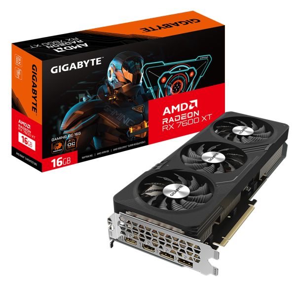 GIGABYTE GAMING Radeon RX 7600 XT OC 16G AMD 16 GB GDDR6 (GV-R76XTGAMING OC)