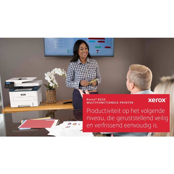 Xerox B225 A4 34 ppm draadloze dubbelzijdige printer PS3 PCL5e/6 ADF 2 laden totaal 251 vel (B225V_DNI)
