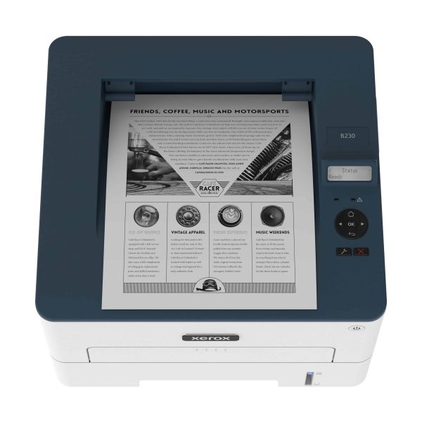 Xerox B230 A4 34 ppm draadloze dubbelzijdige printer PS3 PCL5e/6 2 laden totaal 251 vel (B230V_DNI) Xerox B230 A4 34 ppm draadloze dubbelzijdige printer PS3 PCL5e/6 2 laden totaal 251 vel (B230V_DNI)