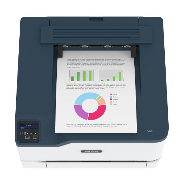 Xerox C230 A4 22 ppm draadloze dubbelzijdige printer PS3 PCL5e6/6 2 laden totaal 251 vel (C230V_DNI)