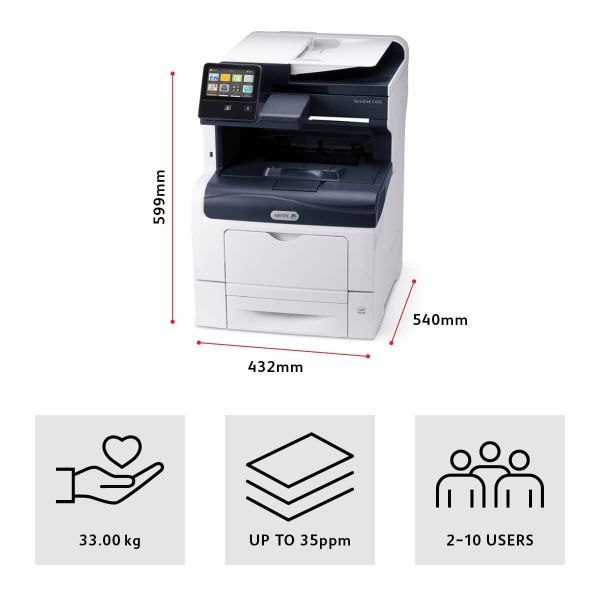 Xerox VersaLink C405 A4 35 / 35ppm Duplex Copy/Print/Scan/Fax Sold PS3 PCL5e/6 2 laden 700 vel (C405V_DN)