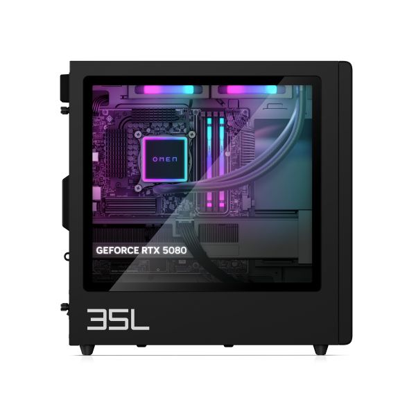 HP OMEN 35L GT16-1082nd AMD Ryzen 7 9800X3D 32GB DDR5 2TB PCIe NVMe SSD RTX 5080 16GB W11H AMD Ryzen™ 7 DDR5-SDRAM NVIDIA GeForce RTX 5080 Windows 11 Home Tower PC Zwart (D51TBEA#ABH) HP OMEN 35L GT16-1082nd AMD Ryzen 7 9800X3D 32GB DDR5 2TB PCIe NVMe SSD RTX 5080 16GB W11H AMD Ryzen™ 7 DDR5-SDRAM NVIDIA GeForce RTX 5080 Windows 11 Home Tower PC Zwart (D51TBEA#ABH)