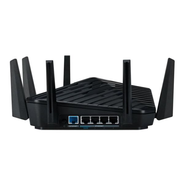 Acer Predator Connect W6 Wi Fi 6E draadloze router Gigabit Ethernet Tri-band (2,4 GHz / 5 GHz / 6 GHz) Zwart (FF.G22WW.001)