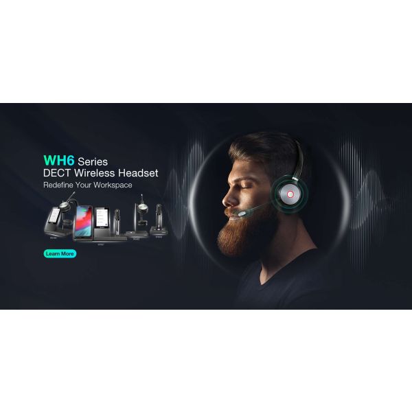 Yealink WH66 DECT Draadloze Headset MONO TEAMS (1308002)