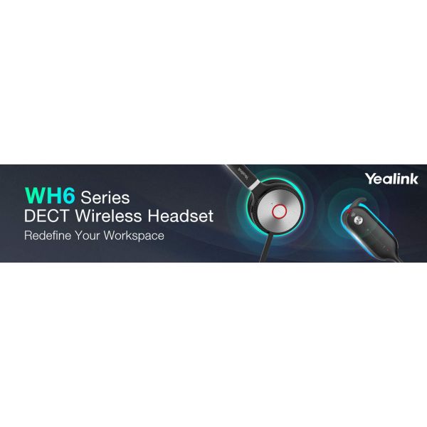 Yealink WH66 DECT Draadloze Headset DUAL TEAMS (1308003)