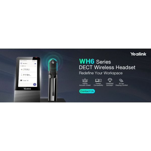 Yealink WH66 DECT Draadloze Headset DUAL TEAMS (1308003)