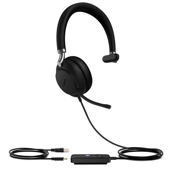 Yealink UH38 Mono Teams Headset Bedraad en draadloos Hoofdband Kantoor/callcenter Bluetooth Zwart (1308045)