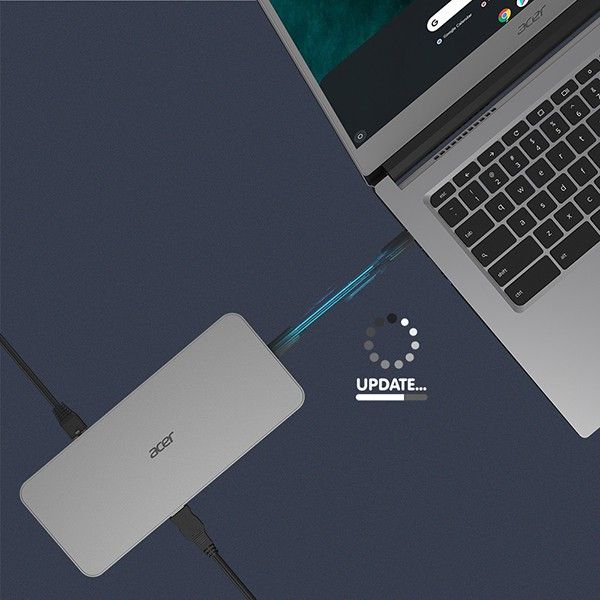 Acer D501 Docking USB 3.2 Gen 1 (3.1 Gen 1) Type-C Grijs (GP.DCK11.00F)