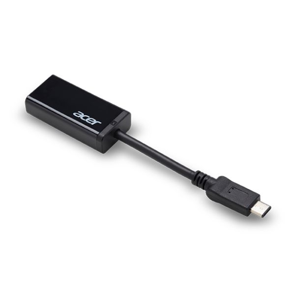 Acer HP.DSCAB.007 tussenstuk voor kabels USB Type-C HDMI Zwart (HP.DSCAB.007)