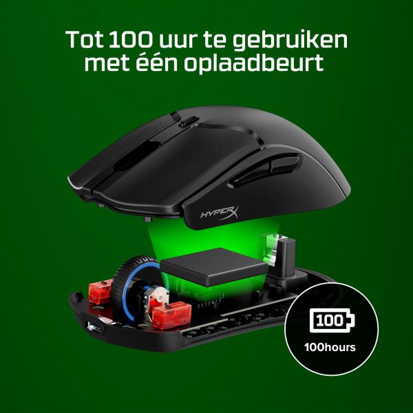 HyperX Pulsefire Haste 2 Mini - draadloze gaming muis (zwart)