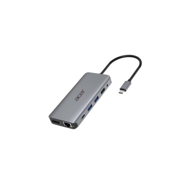 Acer 12-in-1 Type-C Dongle Bedraad USB 3.2 Gen 1 (3.1 Gen 1) Type-C Zilver (HP.DSCAB.009)