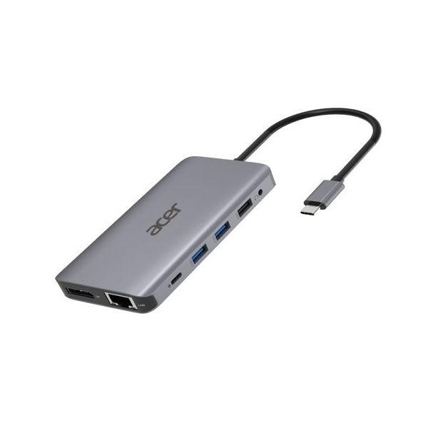 Acer HP.DSCAB.009 notebook dock & poortreplicator Bedraad USB 3.2 Gen 1 (3.1 Gen 1) Type-C Zilver (HP.DSCAB.009) Acer HP.DSCAB.009 notebook dock & poortreplicator Bedraad USB 3.2 Gen 1 (3.1 Gen 1) Type-C Zilver (HP.DSCAB.009)