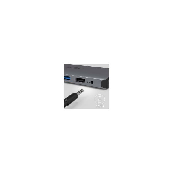 Acer 12-in-1 Type-C Dongle Bedraad USB 3.2 Gen 1 (3.1 Gen 1) Type-C Zilver (HP.DSCAB.009)