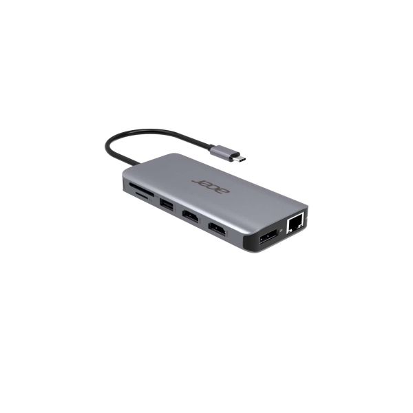Acer 12-in-1 Type-C Dongle Bedraad USB 3.2 Gen 1 (3.1 Gen 1) Type-C Zilver (HP.DSCAB.009)