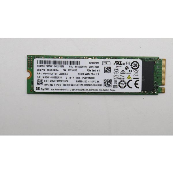 Lenovo 1TB M.2 2280 PCIe3x4 SKH OPAL (5SS0V26406) (5SS0V26406)