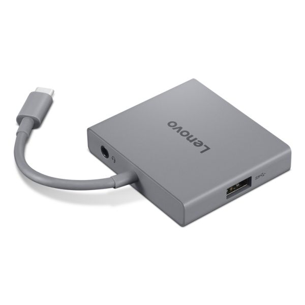 Lenovo GX91R64790 laptop dock & poortreplicator Bedraad USB 3.2 Gen 1 (3.1 Gen 1) Type-C Grijs (GX91R64790)