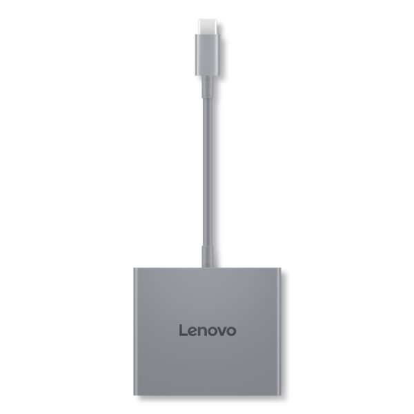 Lenovo GX91R64790 laptop dock & poortreplicator Bedraad USB 3.2 Gen 1 (3.1 Gen 1) Type-C Grijs (GX91R64790)