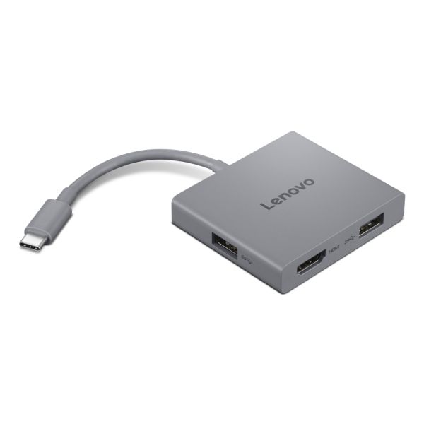 Lenovo GX91R64790 laptop dock & poortreplicator Bedraad USB 3.2 Gen 1 (3.1 Gen 1) Type-C Grijs (GX91R64790)