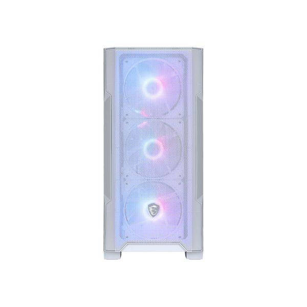 MSI MAG Forge M100R Micro Tower Transparant, Wit (MAG FORGE M100R WHITE)
