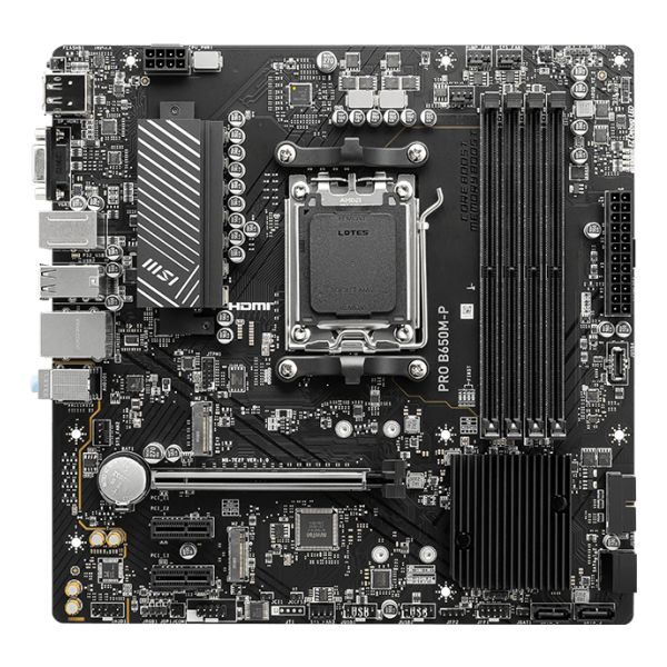 MSI PRO B650M-P moederbord AMD B650 Socket AM5 micro ATX (PRO B650M-P)