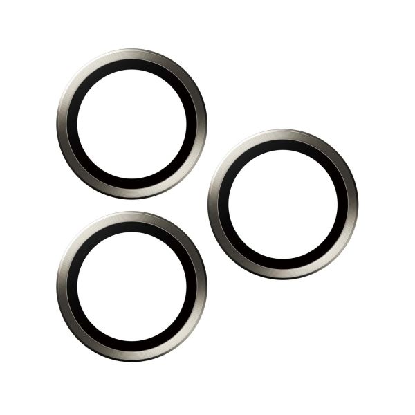 PanzerGlass ® Hoops® Metal Camera Lens Protector Natural iPhone 15 Pro | 15 Pro Max Doorzichtige schermbeschermer Apple 1 stuk(s) (1195)