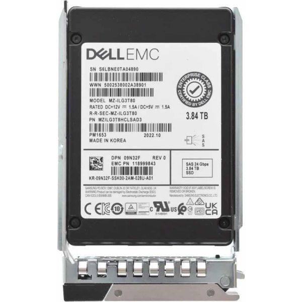 Dell 3.84TB 2.5-inch SAS Solid (9N32F)