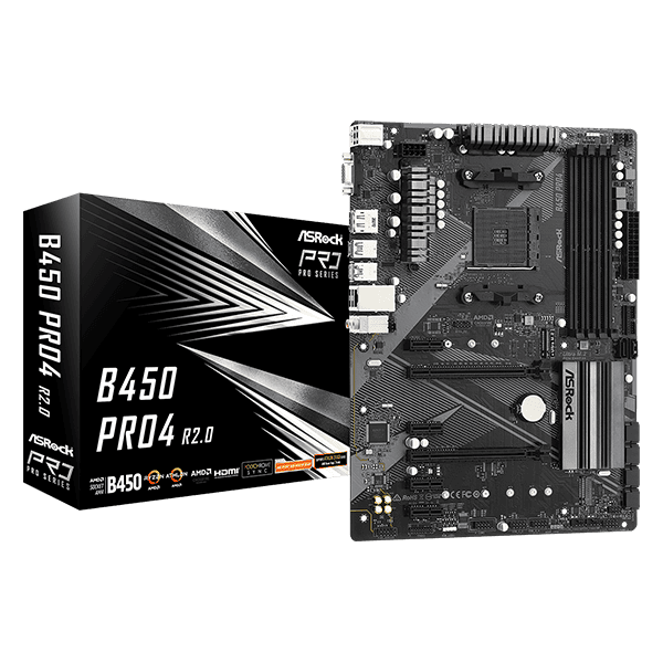 ASRock B450M Pro4 R2.0 (90-MXBEG0-A0UAYZ)
