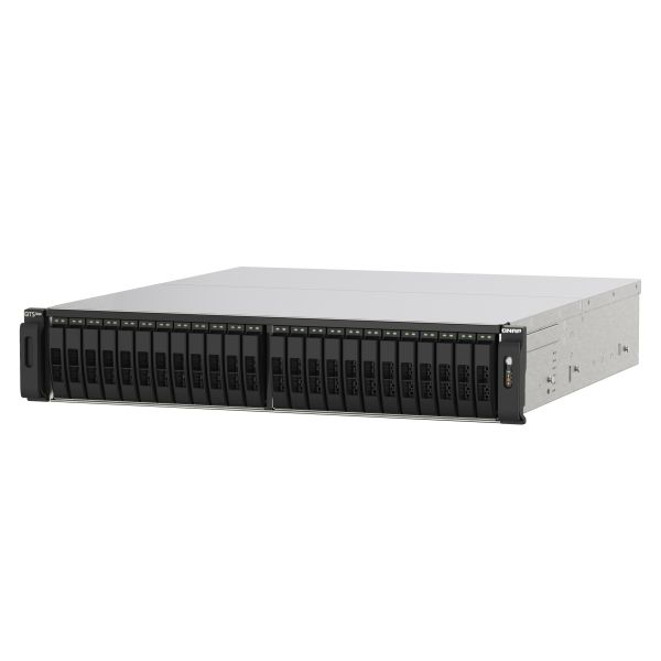 QNAP TS-h2490FU NAS Rack (2U) EPYC 7302P 64 GB DDR4 0 TB QuTS hero Zwart, Grijs (TS-H2490FU-7302P-64G) QNAP TS-h2490FU NAS Rack (2U) EPYC 7302P 64 GB DDR4 0 TB QuTS hero Zwart, Grijs (TS-H2490FU-7302P-64G)