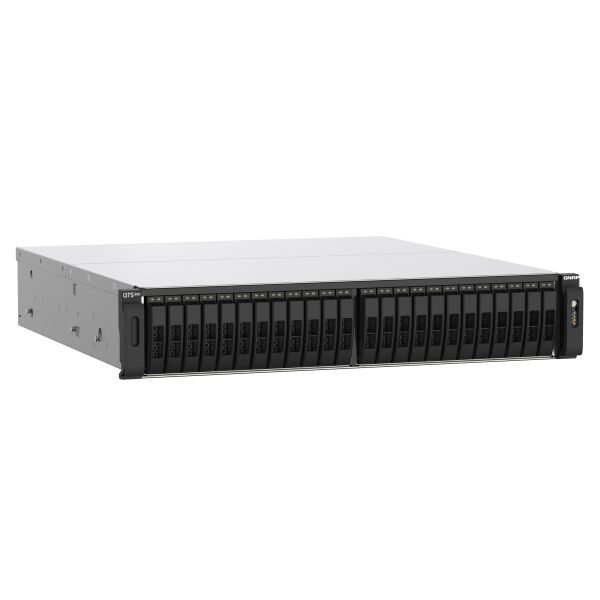 QNAP TS-h2490FU NAS Rack (2U) EPYC 7302P 64 GB DDR4 0 TB QuTS hero Zwart, Grijs (TS-H2490FU-7302P-64G) QNAP TS-h2490FU NAS Rack (2U) EPYC 7302P 64 GB DDR4 0 TB QuTS hero Zwart, Grijs (TS-H2490FU-7302P-64G)