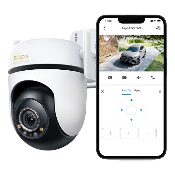 TP-Link TAPO C530WS bewakingscamera Turret IP-beveiligingscamera Buiten 2880 x 1620 Pixels Muur (C530WS)