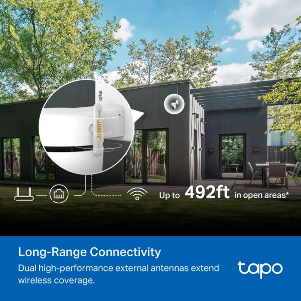 TP-Link TAPO C530WS bewakingscamera Turret IP-beveiligingscamera Buiten 2880 x 1620 Pixels Muur (C530WS)