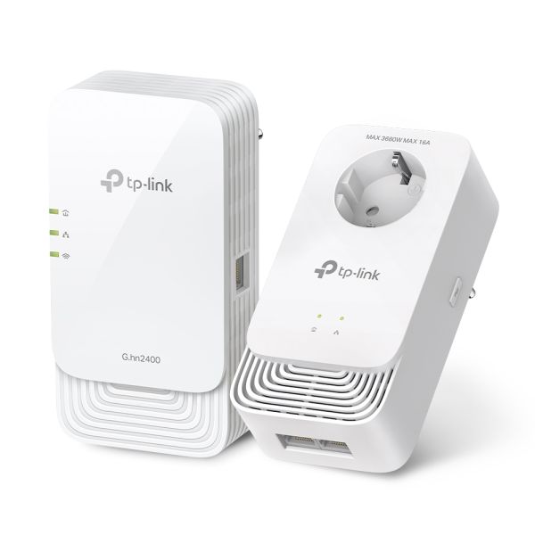 TP-Link PGW2440 KIT PowerLine-netwerkadapter 1428 Mbit/s Ethernet LAN Wifi Wit (PGW2440 KIT)