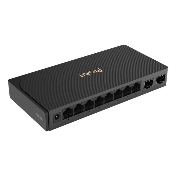 ASUS ProArt Switch PQG-U1080 Unmanaged 2.5G Ethernet (100/1000/2500) Zwart (90IG0AF0-MO9B00)