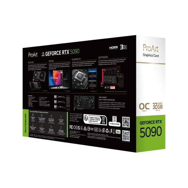 ASUS ProArt -RTX5090-O32G NVIDIA GeForce RTX 5090 32 GB GDDR7 (90YV0P00-M0NA00)