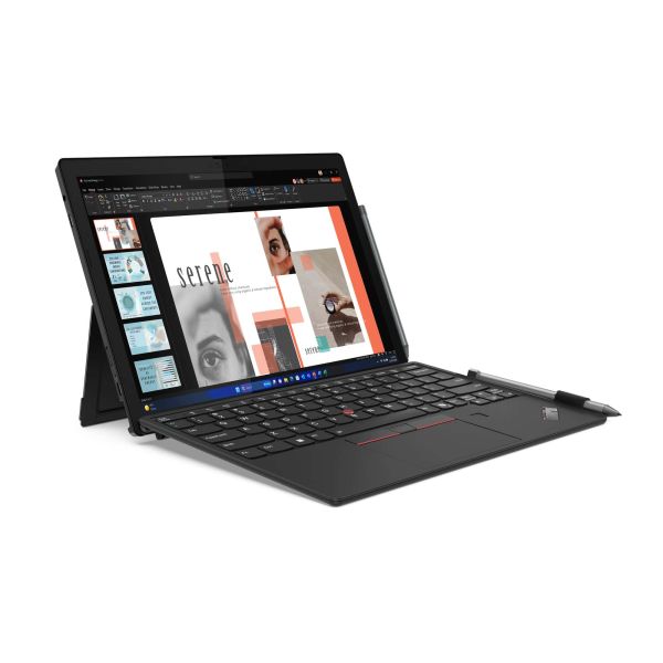 Lenovo ThinkPad X12 Detachable Gen 2 Intel Core Ultra 7 164U Hybride (2-in-1) 31,2 cm (12.3") Touchscreen Full HD+ 16 GB LPDDR5x-SDRAM 512 GB SSD Wi-Fi 6E (802.11ax) Windows 11 Pro Frans Zwart (21LK001KFR)